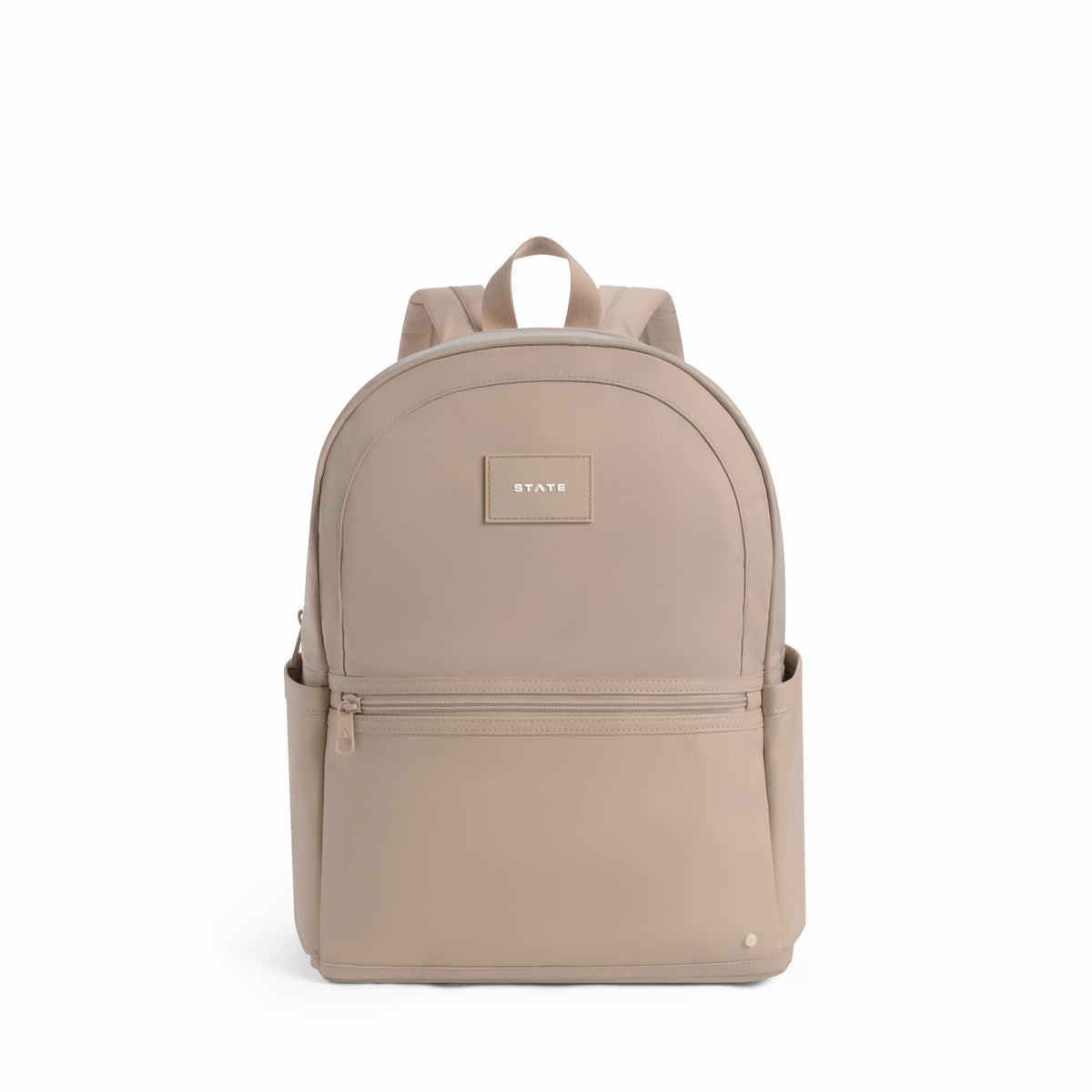 Evans Double Pocket Backpack Recycled Nylon Sand | State Bags Everyday