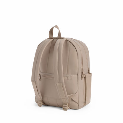Evans Double Pocket Backpack Recycled Nylon Sand | State Bags Everyday