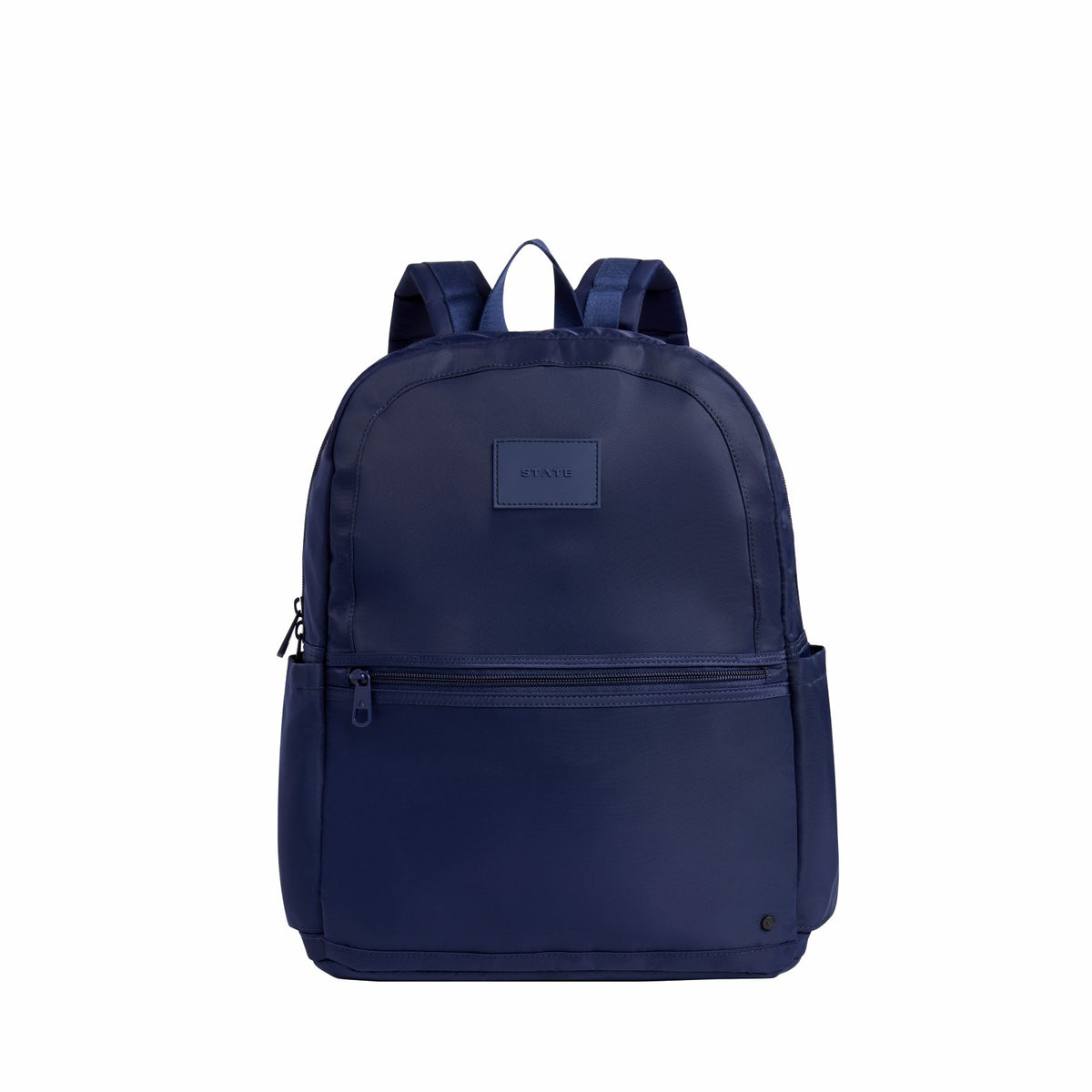 Evans Double Pocket Backpack Nylon Navy | State Bags Recommended