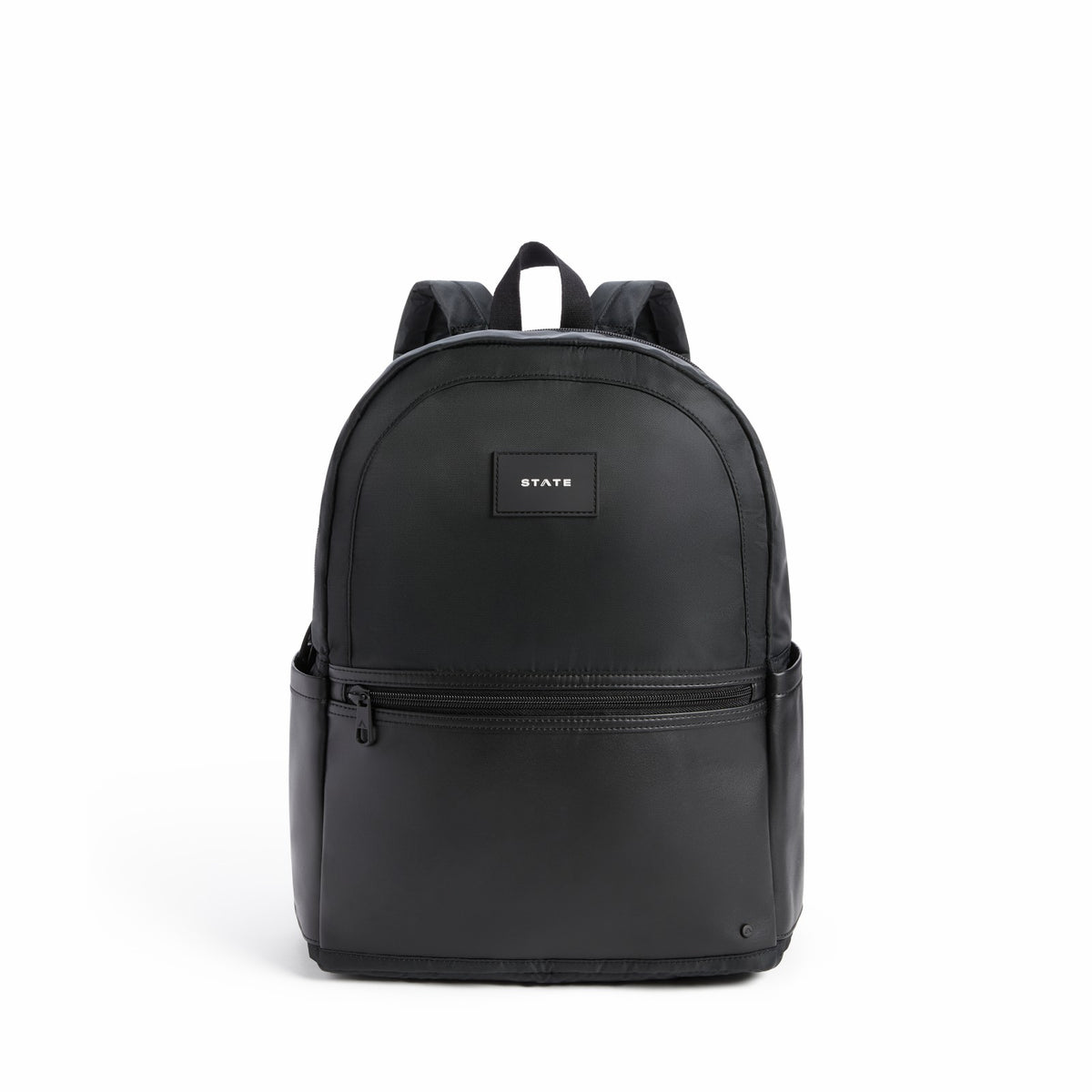 Evans Double Pocket Backpack Recycled Nylon Black | State Bags Best Price