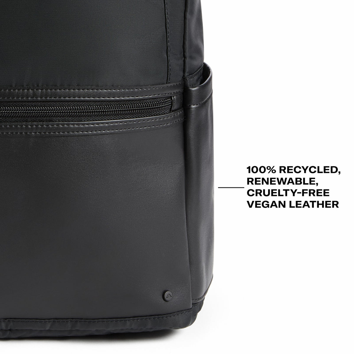 Evans Double Pocket Backpack Recycled Nylon Black | State Bags Best Price