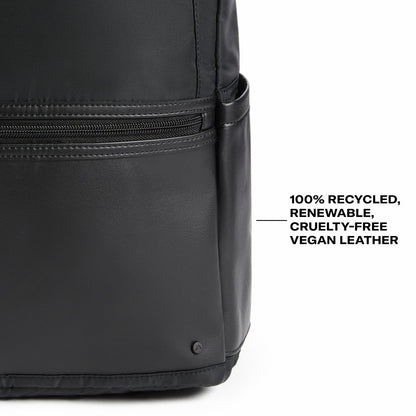 Evans Double Pocket Backpack Recycled Nylon Black | State Bags Best Price