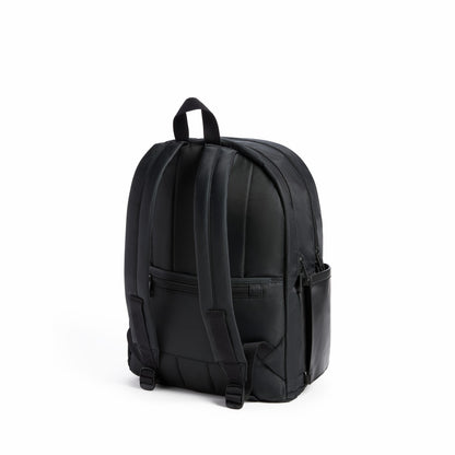 Evans Double Pocket Backpack Recycled Nylon Black | State Bags Best Price