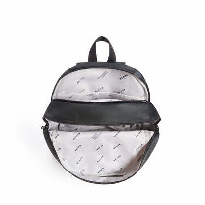 Evans Double Pocket Backpack Recycled Nylon Black | State Bags Best Price