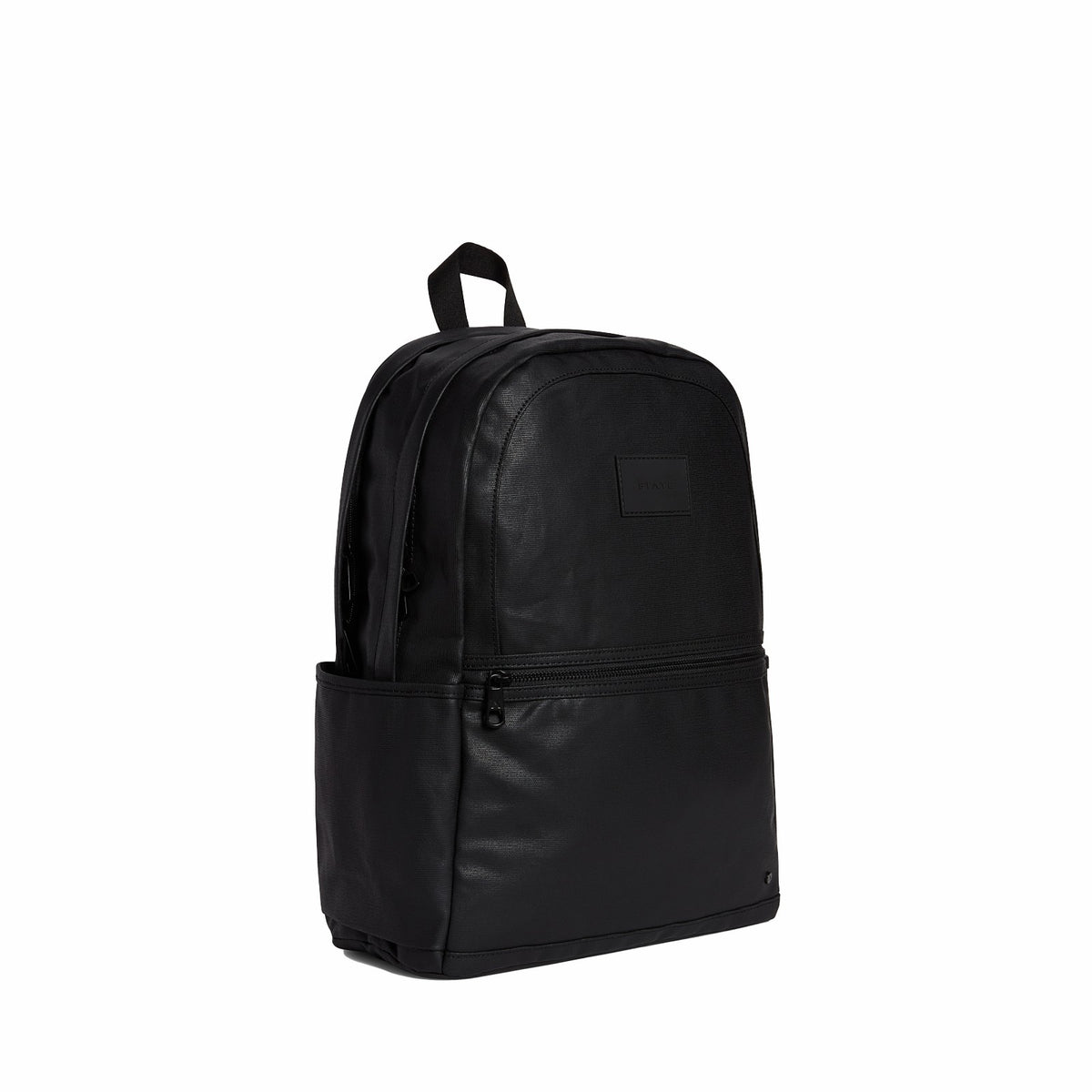 Kane Double Pocket Large Backpack Coated Canvas Black | State Bags Best Seller