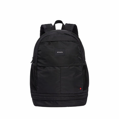 Lenox with Shoe Pocket Backpack Nylon Black | State Bags Featured