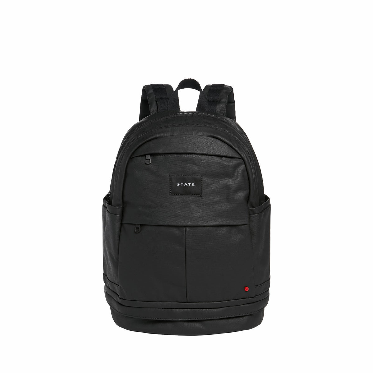 Lenox with Shoe Pocket Backpack Coated Canvas Black | State Bags Smart Buy