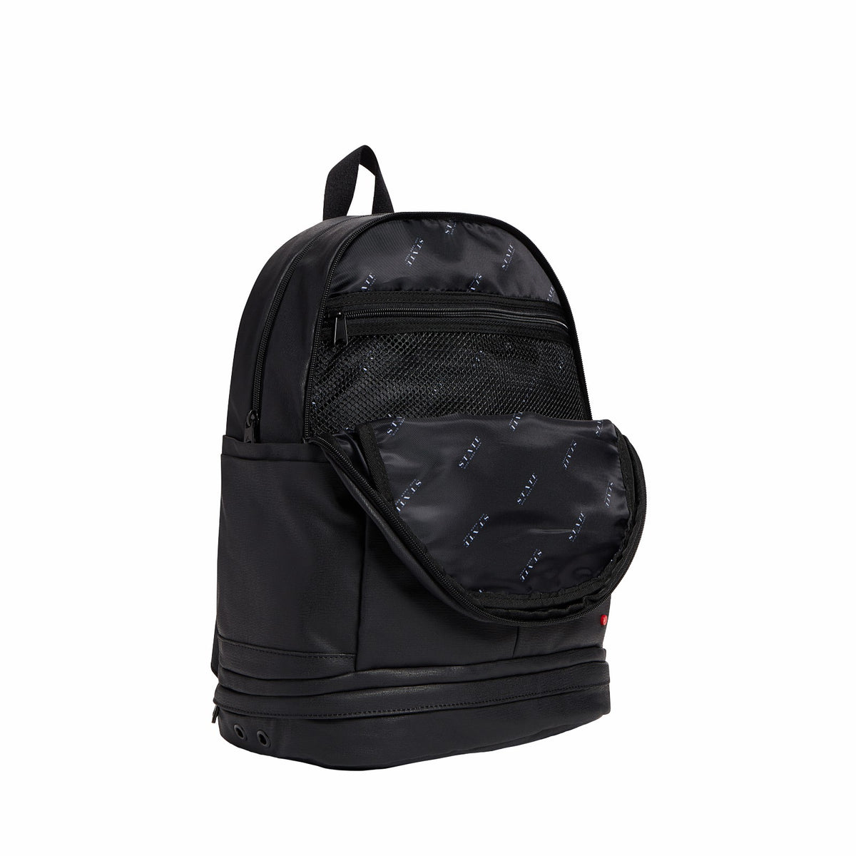 Lenox with Shoe Pocket Backpack Coated Canvas Black | State Bags Smart Buy