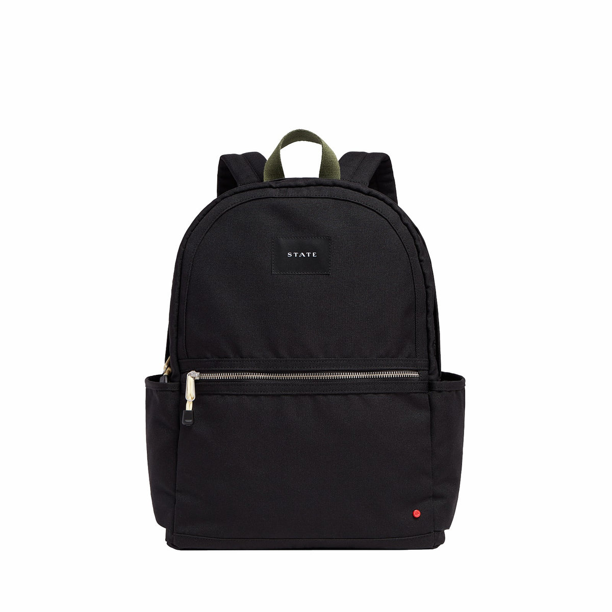 Kane Double Pocket Large Polyester Canvas Black | State Bags Featured