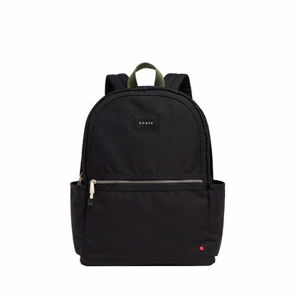 Kane Double Pocket Large Polyester Canvas Black | State Bags Featured