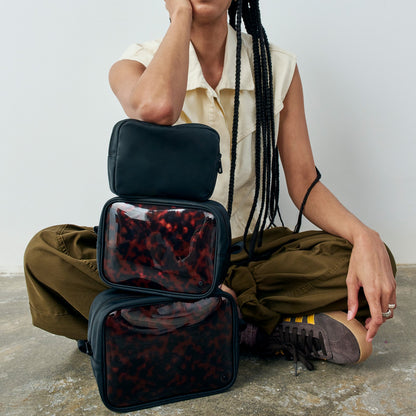 Travel Pouch Set Tortoise | State Bags New
