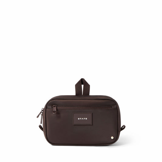 Hart Dopp Kit Nylon Brown | State Bags Sale
