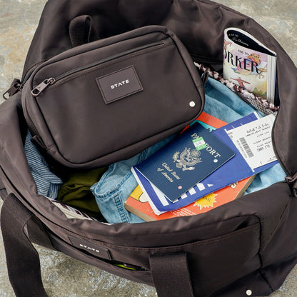 Hart Dopp Kit Nylon Brown | State Bags Sale