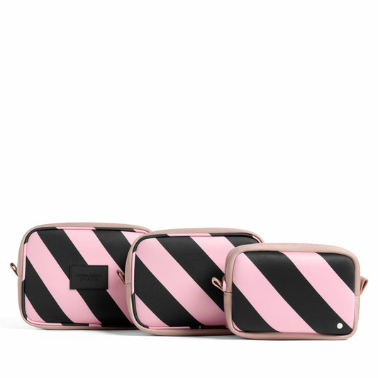 STATE Bags x Cynthia Rowley Travel Pouch Set of Three Stripes | State Bags Premium