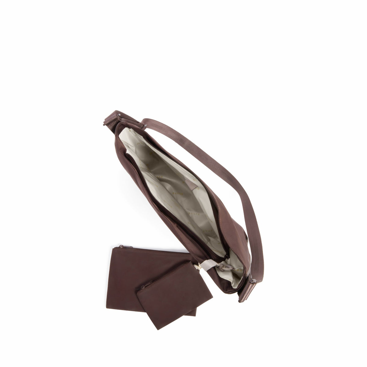 Luna Crossbody Recycled Nylon Brown | State Bags Trending