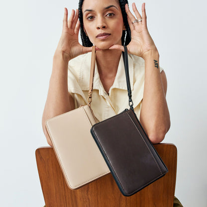 Passport Holder Vegan Leather Brown | State Bags Special Offer