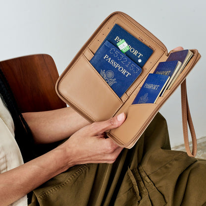 Passport Holder Vegan Leather Sand | State Bags Top Pick