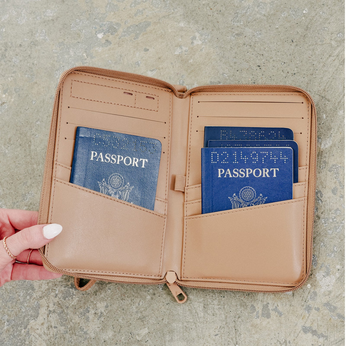 Passport Holder Vegan Leather Sand | State Bags Top Pick