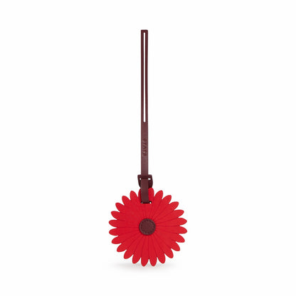 Flower Luggage Tag Vegan Leather Burgundy | State Bags Featured
