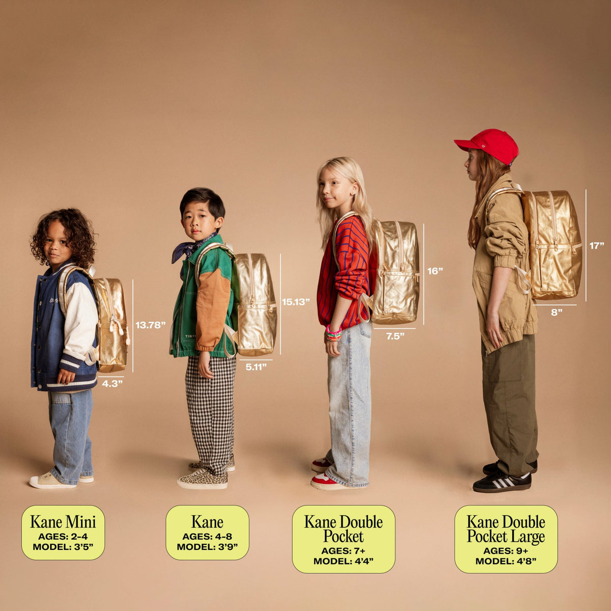 Kane Kids Backpack Recycled Polycanvas Red | State Bags Signature