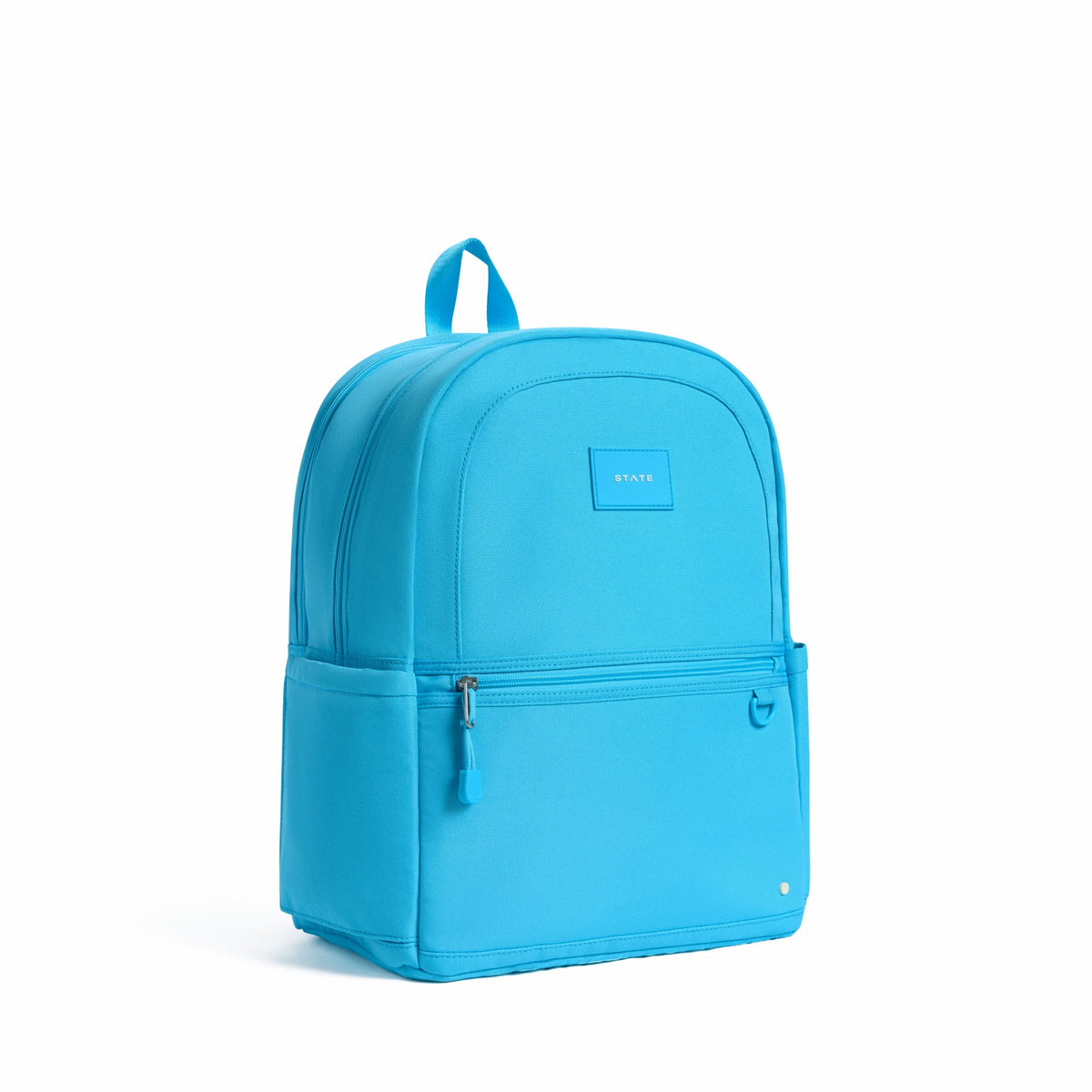 Kane Kids Double Pocket Recycled Polyester Canvas Bright Blue | State Bags Quality