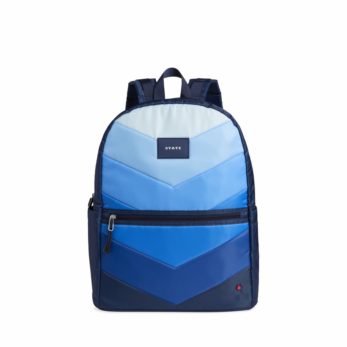 Kane Kids Large Backpack Nylon Chevron Puffer Blue | State Bags Latest