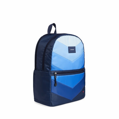 Kane Kids Large Backpack Nylon Chevron Puffer Blue | State Bags Latest