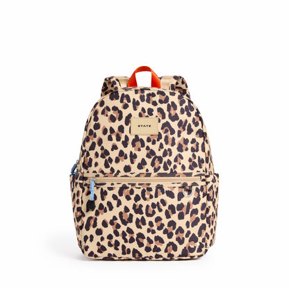 Kane Kids Travel Backpack Printed Canvas Leopard | State Bags New