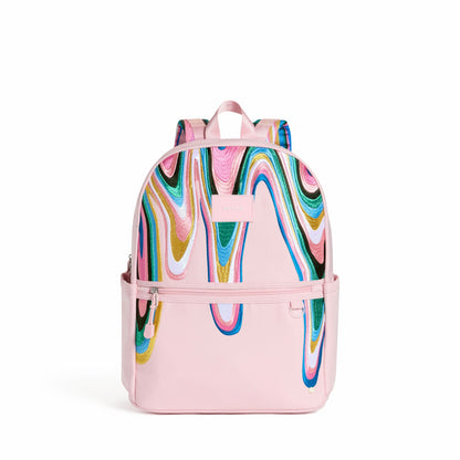 Kane Kids Double Pocket Backpack Recycled Poly Canvas Paint Wave | State Bags Everyday