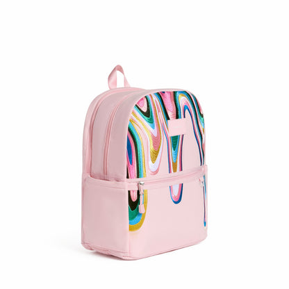 Kane Kids Double Pocket Backpack Recycled Poly Canvas Paint Wave | State Bags Everyday