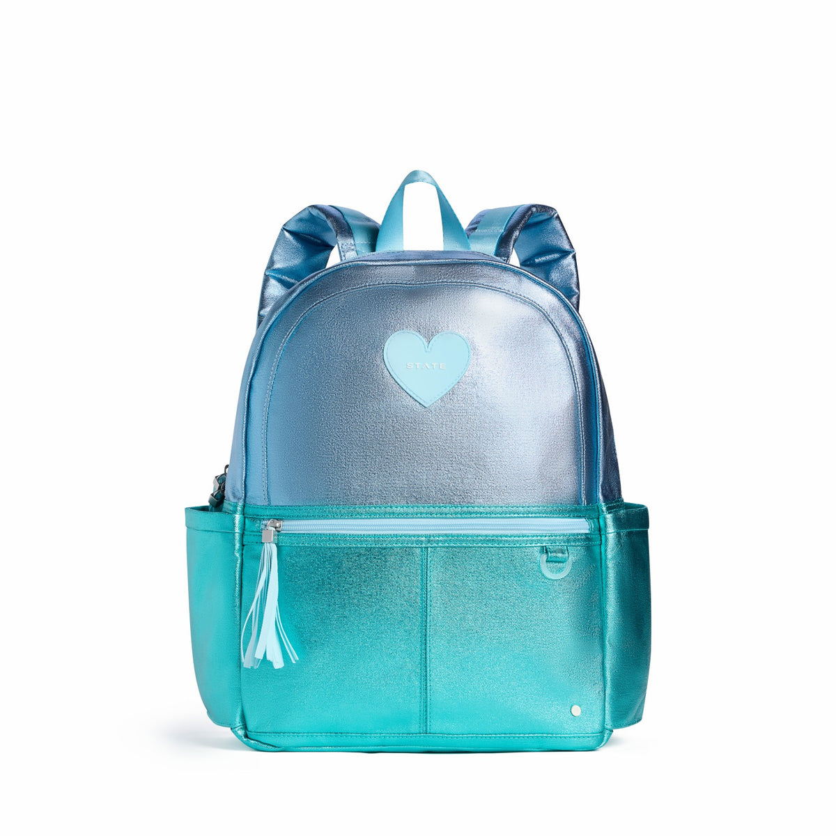 Kane Kids Travel Backpack Metallic Blue/Turquoise Colorblock | State Bags Best Seller
