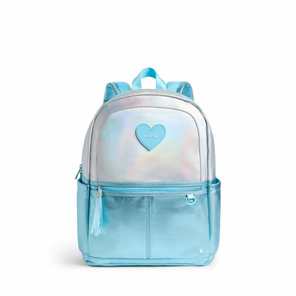 Kane Double Pocket Backpack Metallic Blue Irisdescent | State Bags Premium