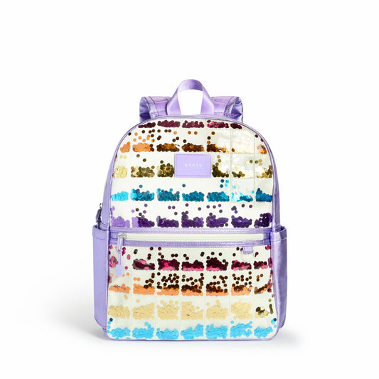 Kane Kids Backpack Lilac Quilted Sequins | State Bags Exclusive