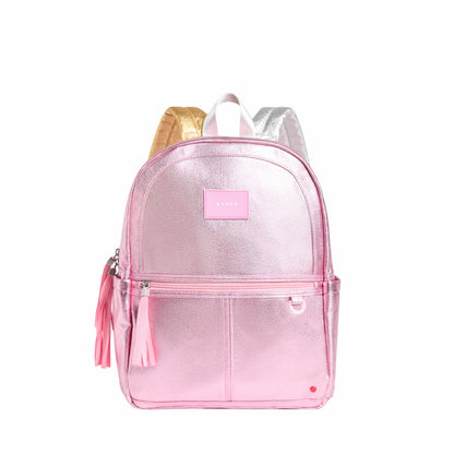 Kane Kids Travel Backpack Metallic Pink/Silver | State Bags Exclusive