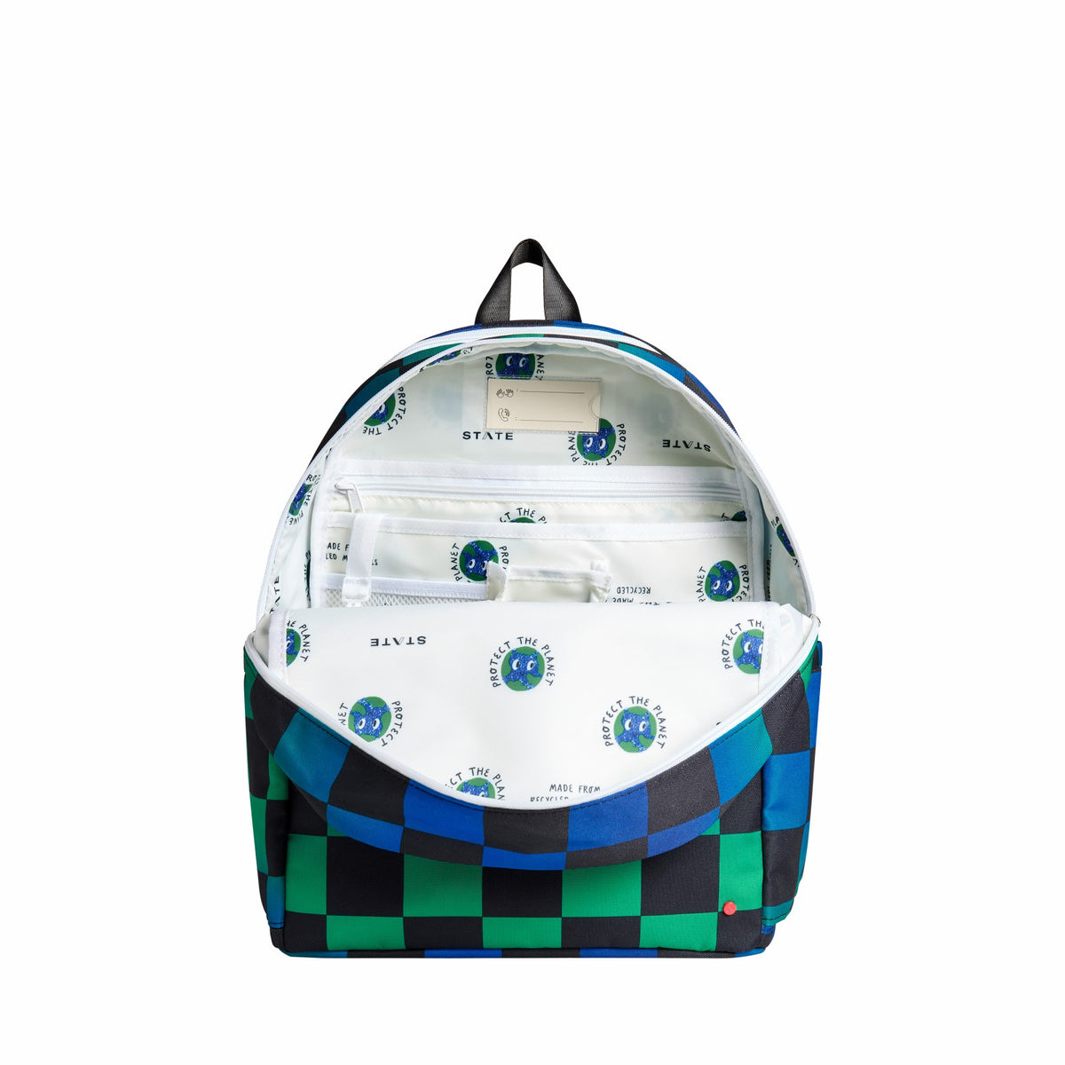 Kane Kids Travel Backpack Recycled Polyester Canvas Stripe | State Bags Sale