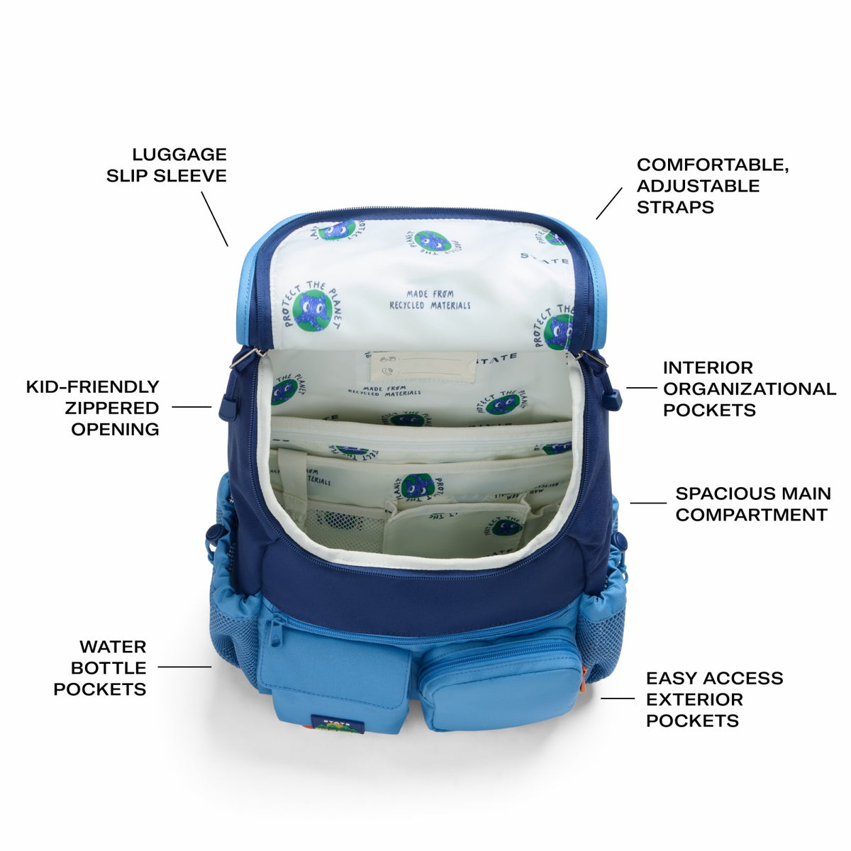 Charlie Rucksack Recycled Polyester Canvas | State Bags Featured