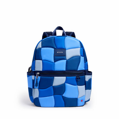 Kane Kids Double Pocket Nylon Puffer Blue Puffer Check | State Bags Latest