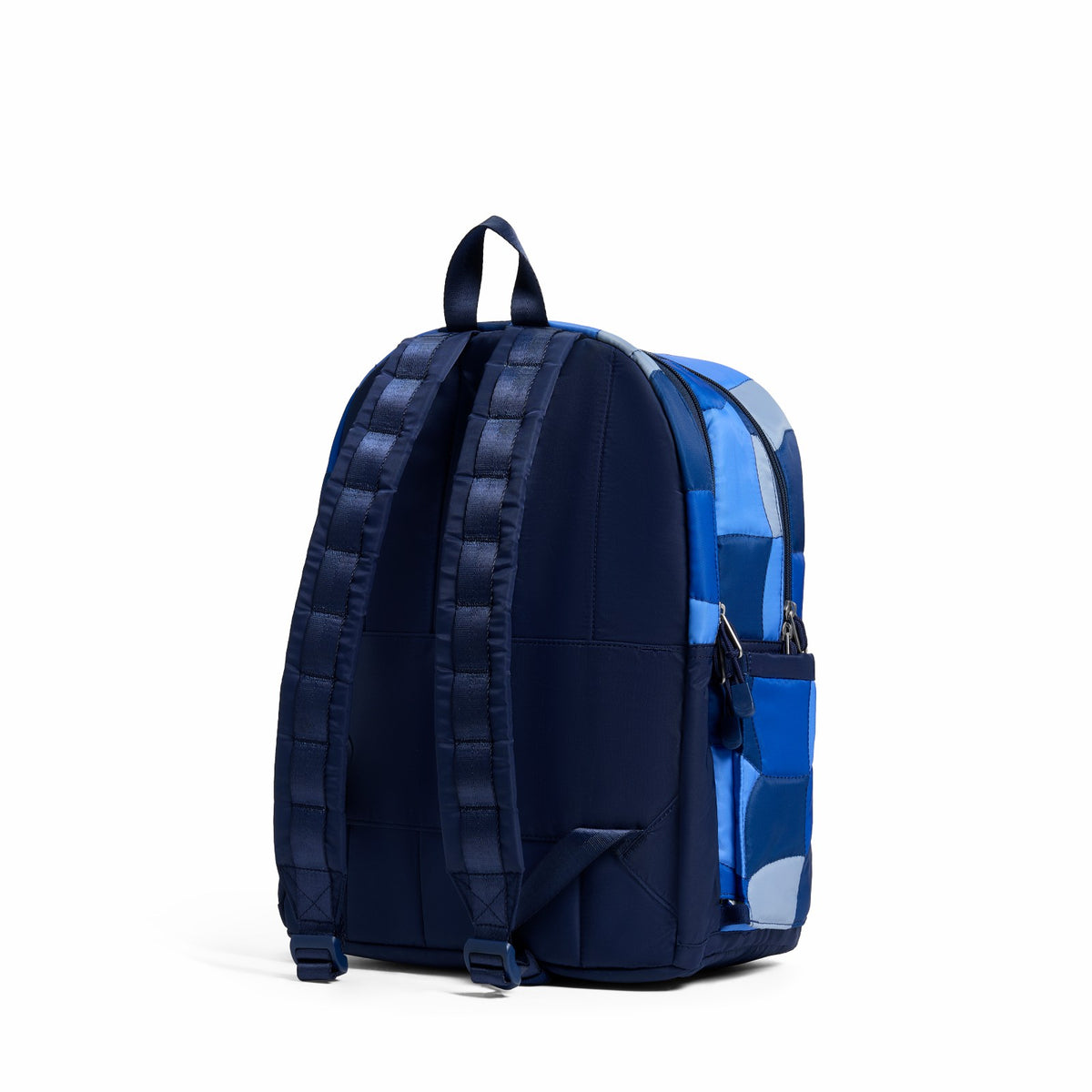 Kane Kids Double Pocket Nylon Puffer Blue Puffer Check | State Bags Latest