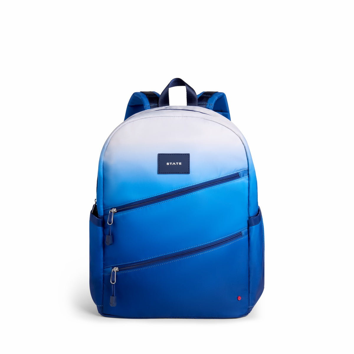 Kane Kids Large Backpack Nylon Blue Gradient Diagonal Zipper | State Bags Quality