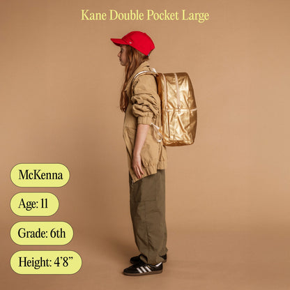 Kane Kids Large Backpack Nylon Blue Gradient Diagonal Zipper | State Bags Quality