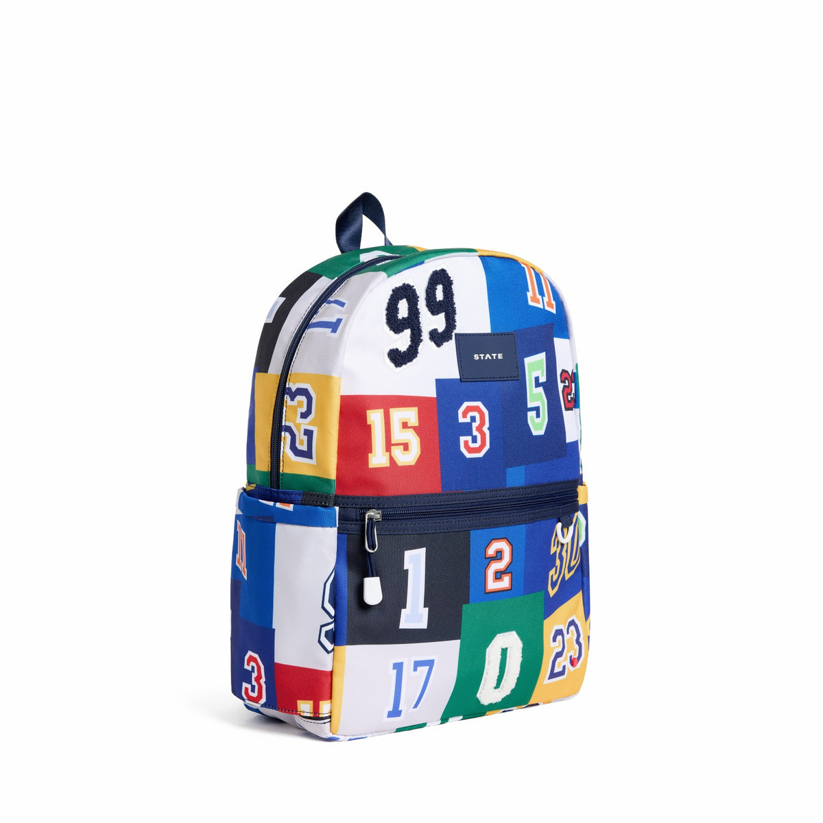 Kane Kids Travel Backpack Polyester Canvas Varsity Numbers | State Bags New