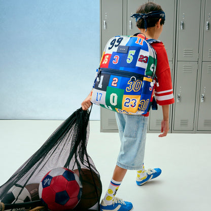 Kane Kids Travel Backpack Polyester Canvas Varsity Numbers | State Bags New