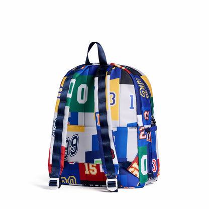 Kane Double Pocket Backpack Recycled Poly Canvas Varsity Numbers | State Bags Popular