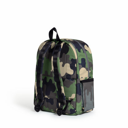 Kane Kids Double Pocket Backpack Printed Canvas Camo Drip | State Bags Premium