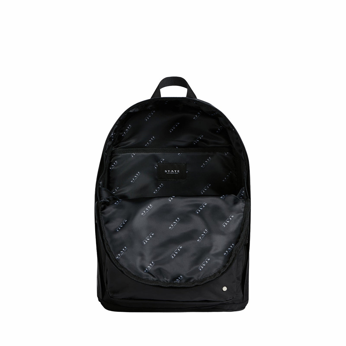 Lorimer Nylon Backpack Black/Black | State Bags Signature